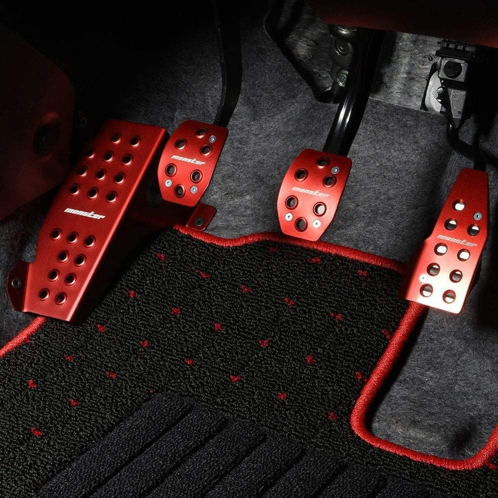 MONSTER SPORT Sports footrest red anodized Alto/Works [HA36S]/Altovan [HA36V] for MT cars 842571-7350M