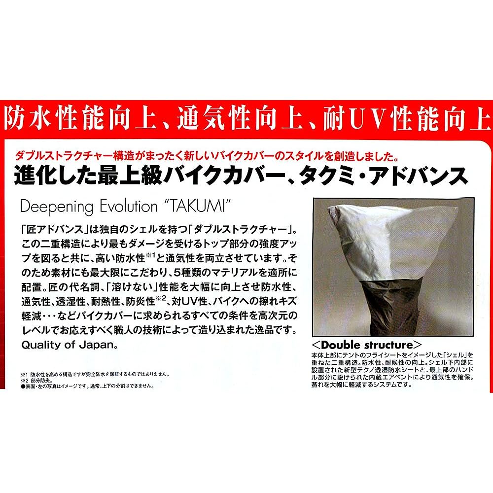 Late Shokai Takumi Advanced Bike Cover L Size TA93A-L