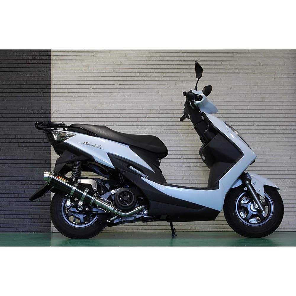 Realspeed Suzuki Swish (2BJ-DV12B) Bike Muffler Cougar Stainless Steel Black Color Muffler RSP-CGA-407