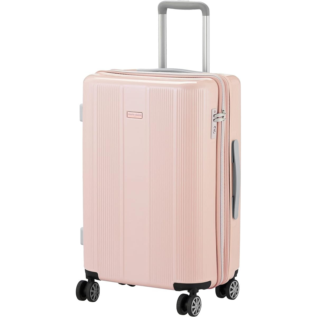 [Marie Claire Paris] Suitcase Pastel color travel suitcase capricious Expansion feature Large capacity Lightweight Twin wheel casters Approximately 45-50L