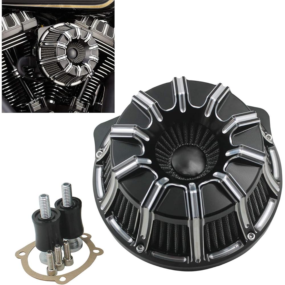YHMTIVTU Motorcycle Intake Air Cleaner Air Filter for Harley Dyna Breakout Softail Touring Road King FLHR Road Glide Electra Glide