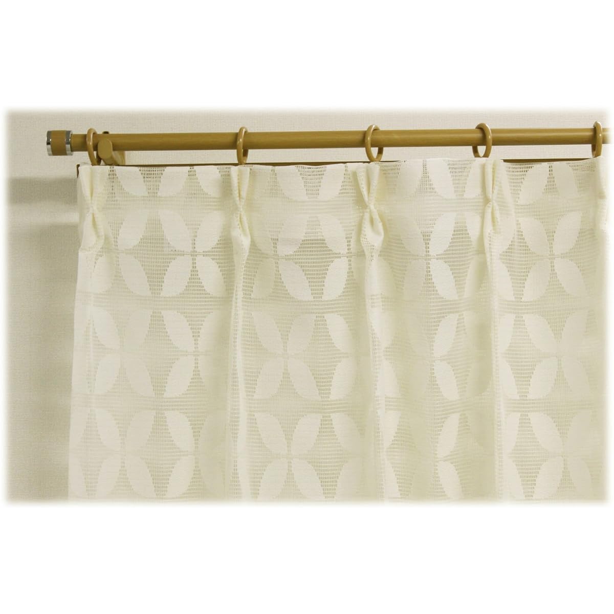 Made in Japan Scandinavian design lace curtain [CLEA] (set of 2) 100cm width x 203cm length