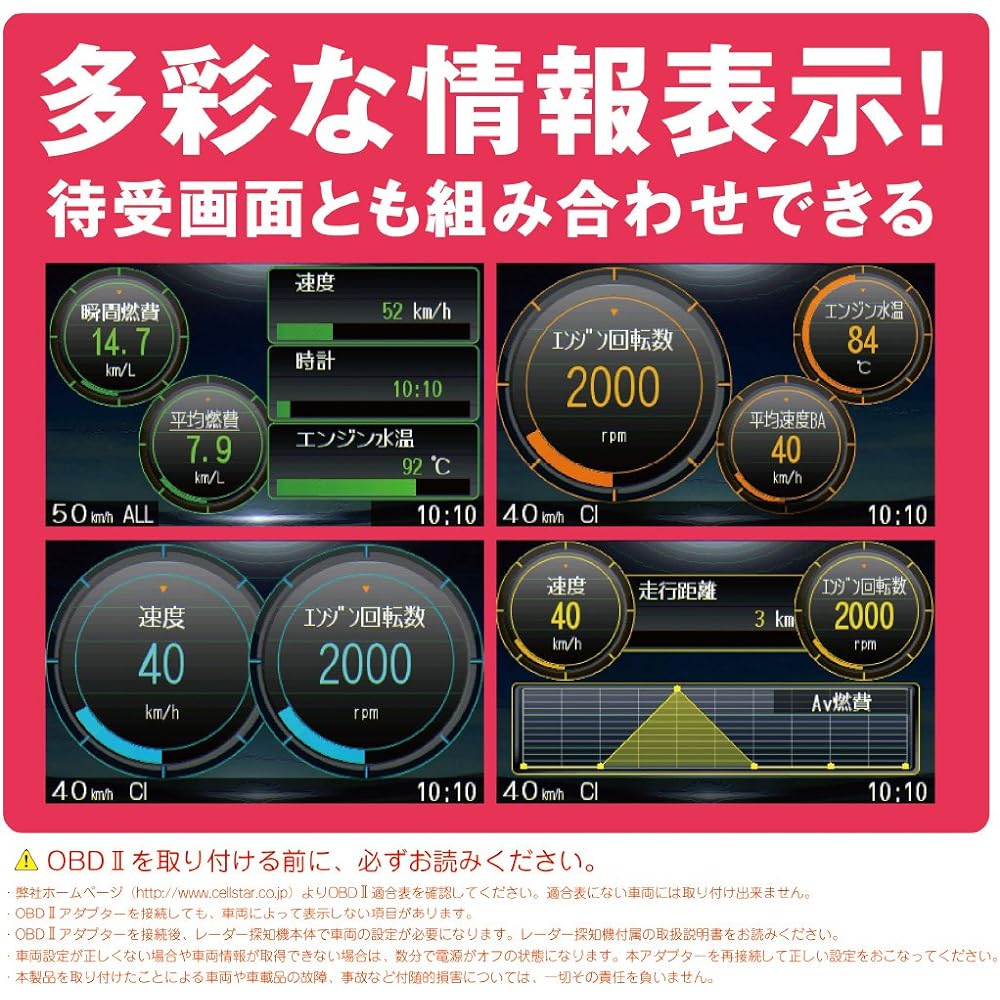 Cellstar OBDII connection adapter for radar detector RO-116