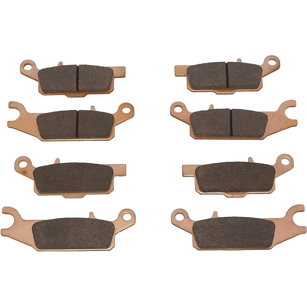 Race Driven Front and Rear Sintered Metal Heavy Duty Brake Pads for Yamaha Grizzly YFM550 550 YFM700 700