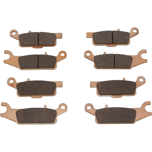 Race Driven Front and Rear Sintered Metal Heavy Duty Brake Pads for Yamaha Grizzly YFM550 550 YFM700 700