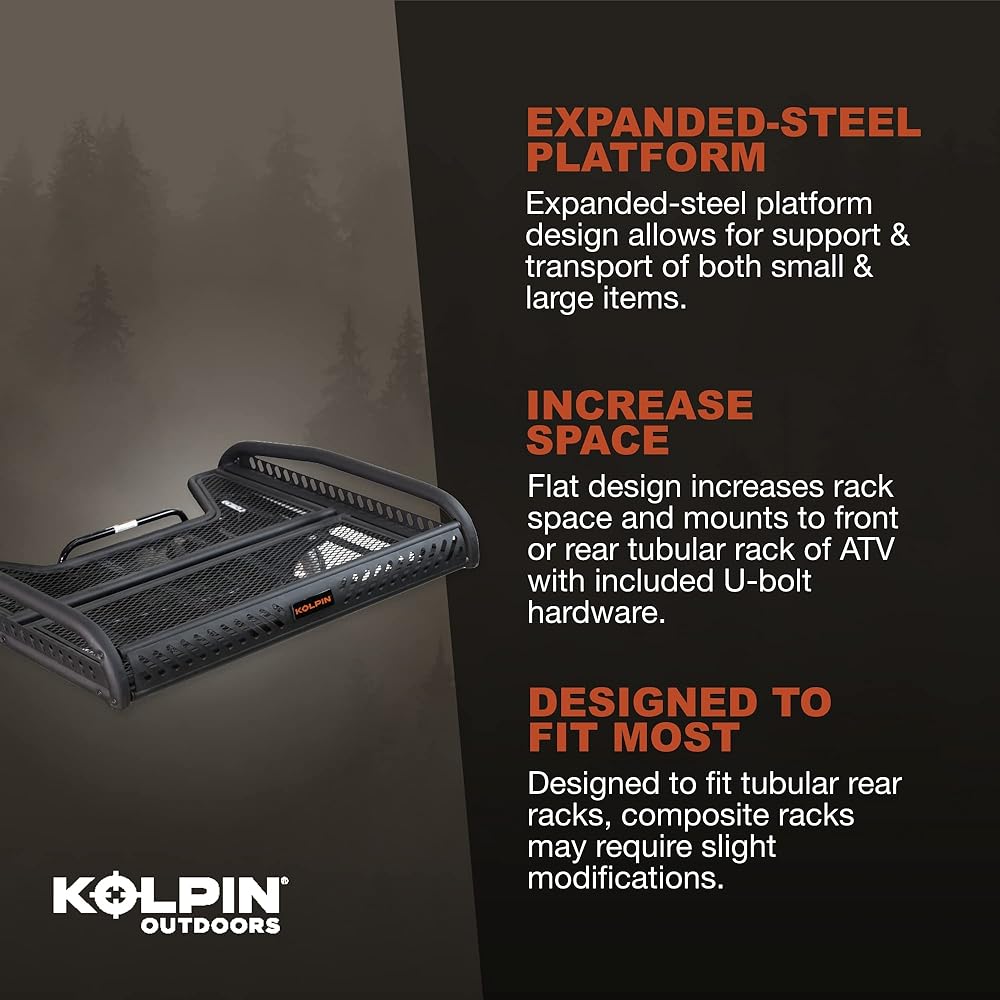 KOLPIN ATV Flat Rack -53400 Black One Size