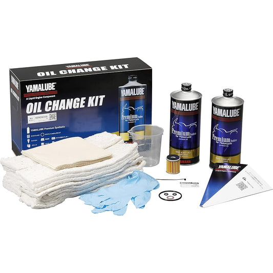 Yamaha Oil Change [All in One] Kit B Type Yamalube Premium Synthetic 1L x 3 Genuine Filter Included SEROW250 etc Q2L-YSK-Y01-002