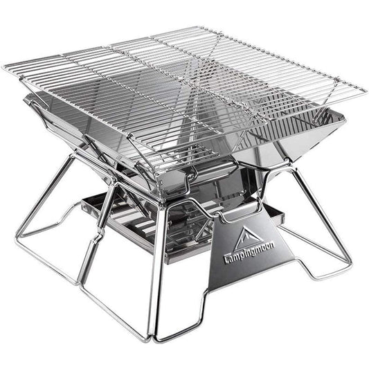 CAMPING MOON Bonfire stand Bonfire grill Barbecue stove 2 height adjustable 3-4 people Canvas case included MT-2