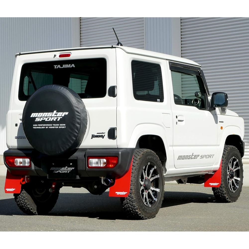 MONSTER SPORT 787500-5500MR Mud Flap Set Red JB64W Jimny