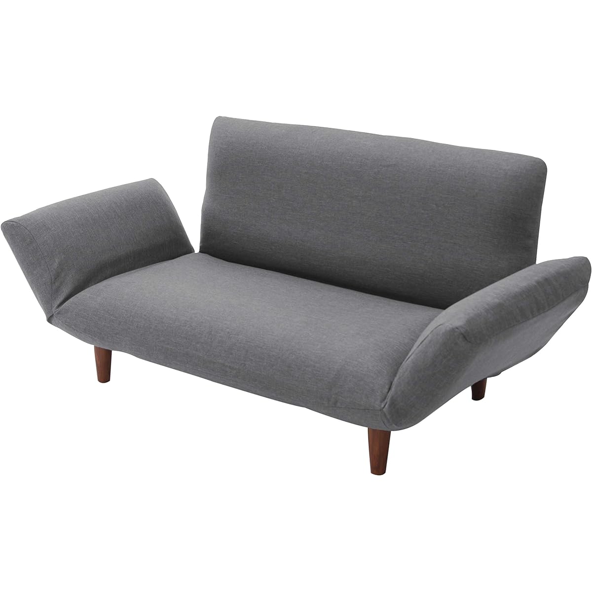 Seltan Sofa Cover Waraku no Kiwami Exclusive 2 Seater Denim Style Ash Gray D01f-606GRY