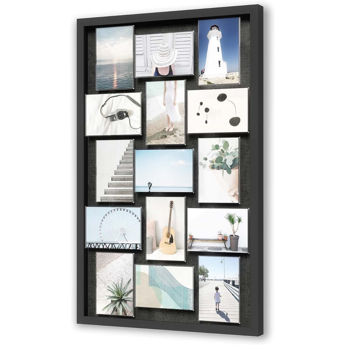 umbra Photo Frame KG Size Wall Hanging 15 Photos Display Rotating Stylish Interior Large Interior Pixie Black 210168481106
