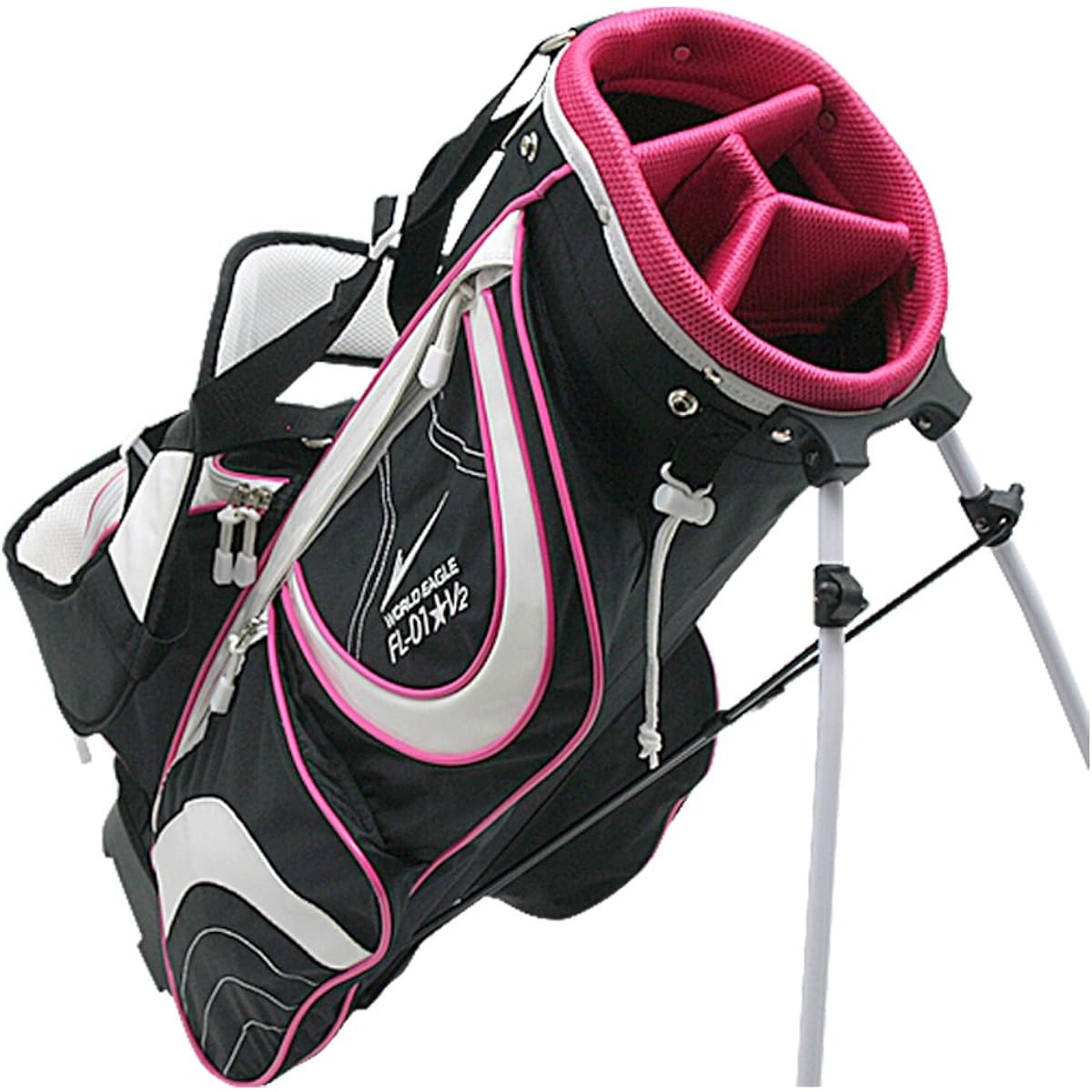 WORLD EAGLE Women's Caddy Bag FL-01 V2 Stand Type Blackberry WE-V2-BG-BB