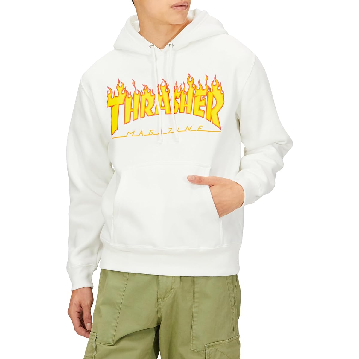 [Thrasher] Men's Sweatshirt Hoodie (Brand Logo) [TH95130 / FLAME HOODIE] Standard
