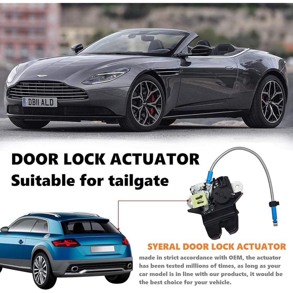 SYERAL Tail Gate Lock Actuator 81230C1010 Powered Alache Rock 2015-2017 Compatible with Hyundai Sonata