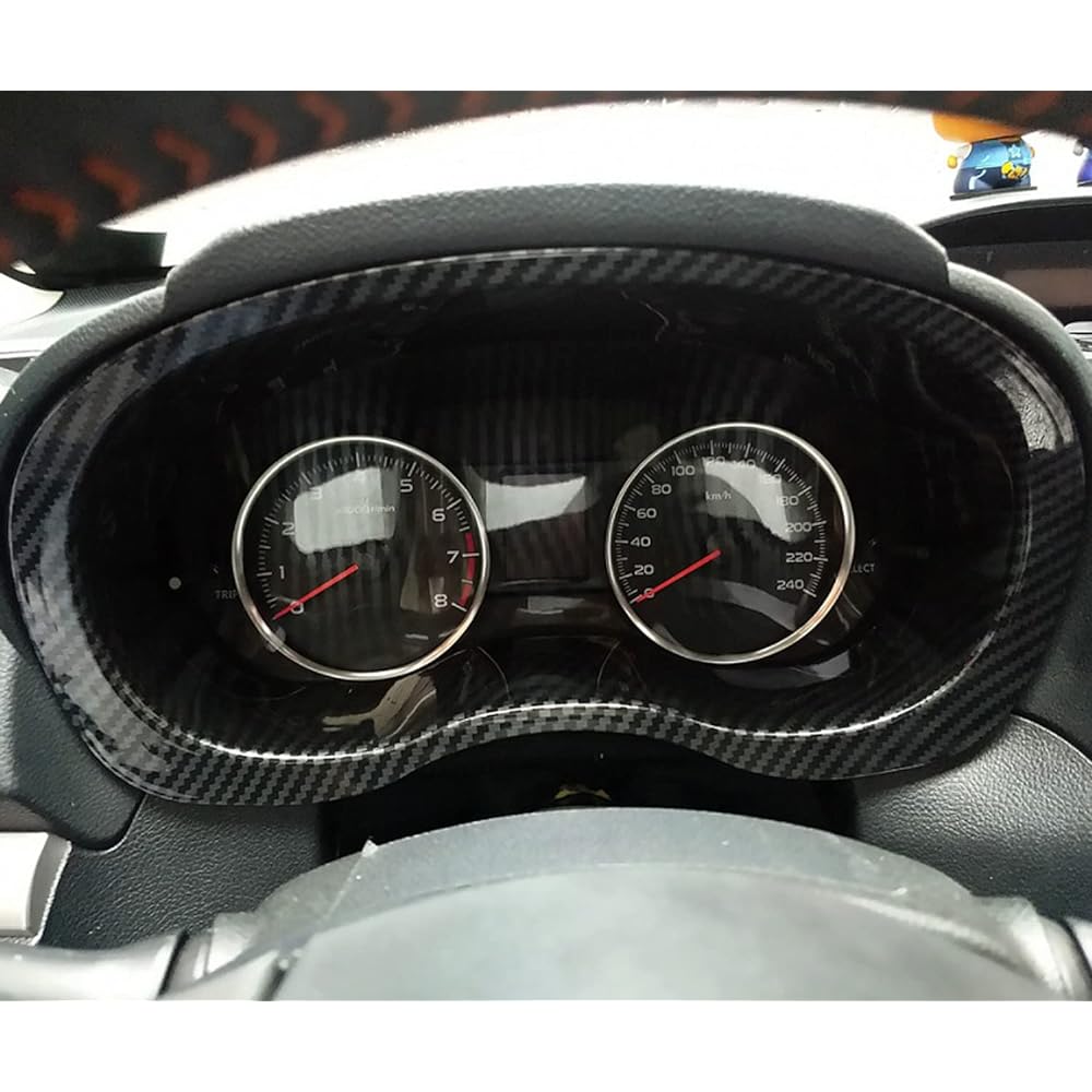[HIGH FLYING] Subaru WRX S4 STI VA Series/Levogue VM/Forester SJ Series/Impreza GP Series/XV GP Systems, Dashboard Frame Trim, Garnish, 1 Piece, Carbon Fiber Pattern, ABS Cover, Rim (Carbon Fiber Pattern) (Carbon Fiber Pattern)