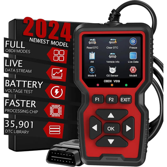 OBD2 Scanner Diagnosis Tool Engine Code Leader OBD2 Scanner Reset Mode 6 Mode 8 I/M compatible Automatic check Engine Light Car Diagnosis Scan Tool All OBDII cars since 1996