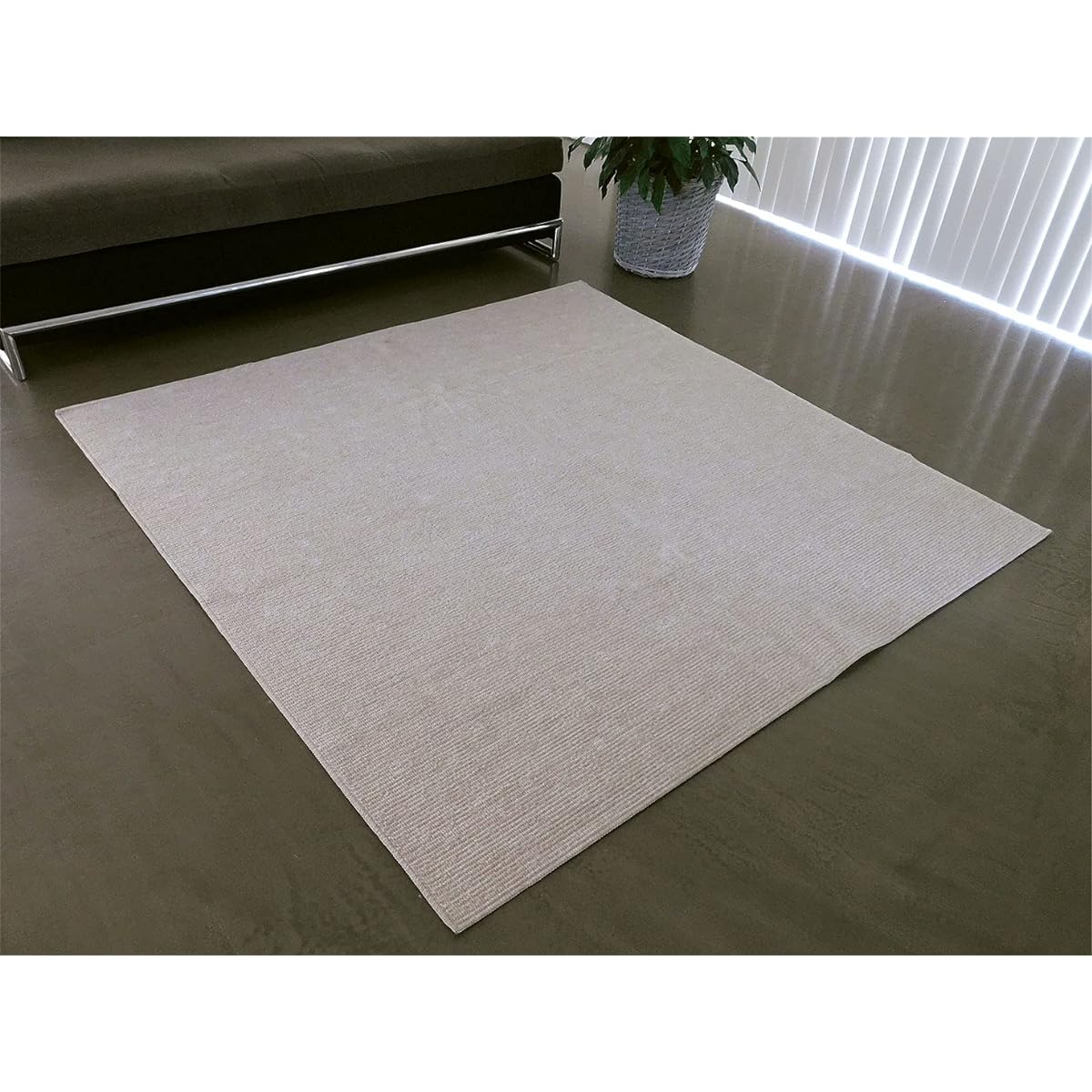 OPIST Carpet Rug Mat Antibacterial Made in Japan Edoma 4.5 Tatami Size 261 x 261cm Folding Carpet Ivory AM2