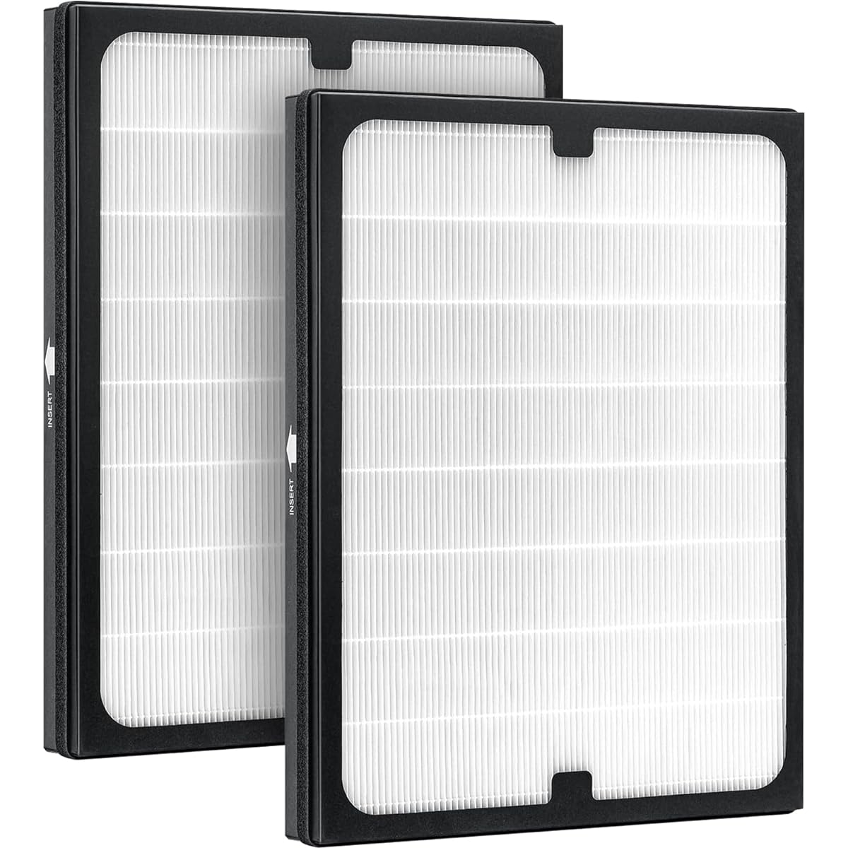 Air Purifier Classic 200/300 Series Replacement Filter [2 Pieces] Dust Filter Pollen Prevention, Antibacterial, Deodorizing, Tobacco, HEPA Dust Collection, Dust Protection Compatible with Blueair 290i / 280i / 205 / 270E / 270E Slim Aru Filter F200300PA