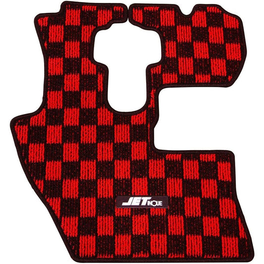 JET INOUE NEW Hello Matte Plaid Pattern 17 Profile Red/Black R 523206