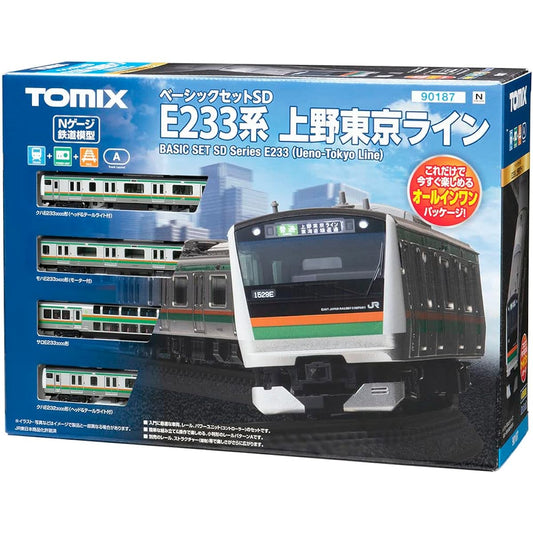 TOMIX N Gauge Basic Set SD E233 3000 Series Ueno Tokyo Line 90187 Railway Model Introductory Set