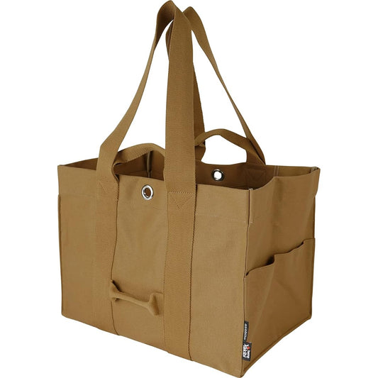 [Discontinued] asobito Bonfire Bag Various Colors Flame Retardant Water Repellent 100% Natural Cotton Material Firewood Bag Storage Maximum Load Capacity 8kg Bushcraft Camping Outdoor [Natural Materials x Flame Retardant x Water Repellent]