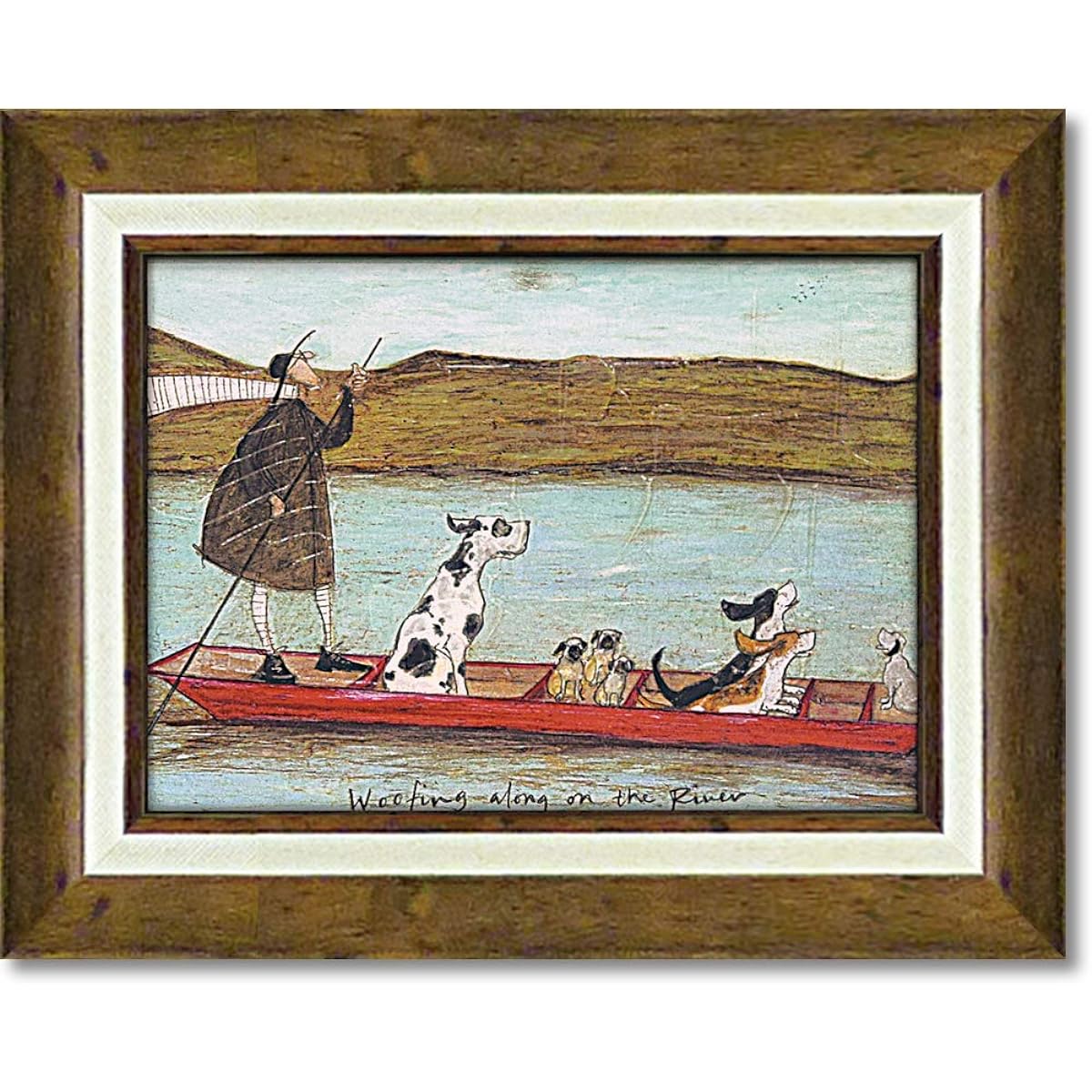U-Power Art Frame Sam Toft "Wanwan River Cruise" ST-05835 w39.5×h31.5cm