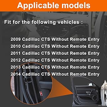 VEELECP Front left driver seat side door lock actuator replacement 2009-2014 Cadillac CTS Remote Entry 25876534 22741951