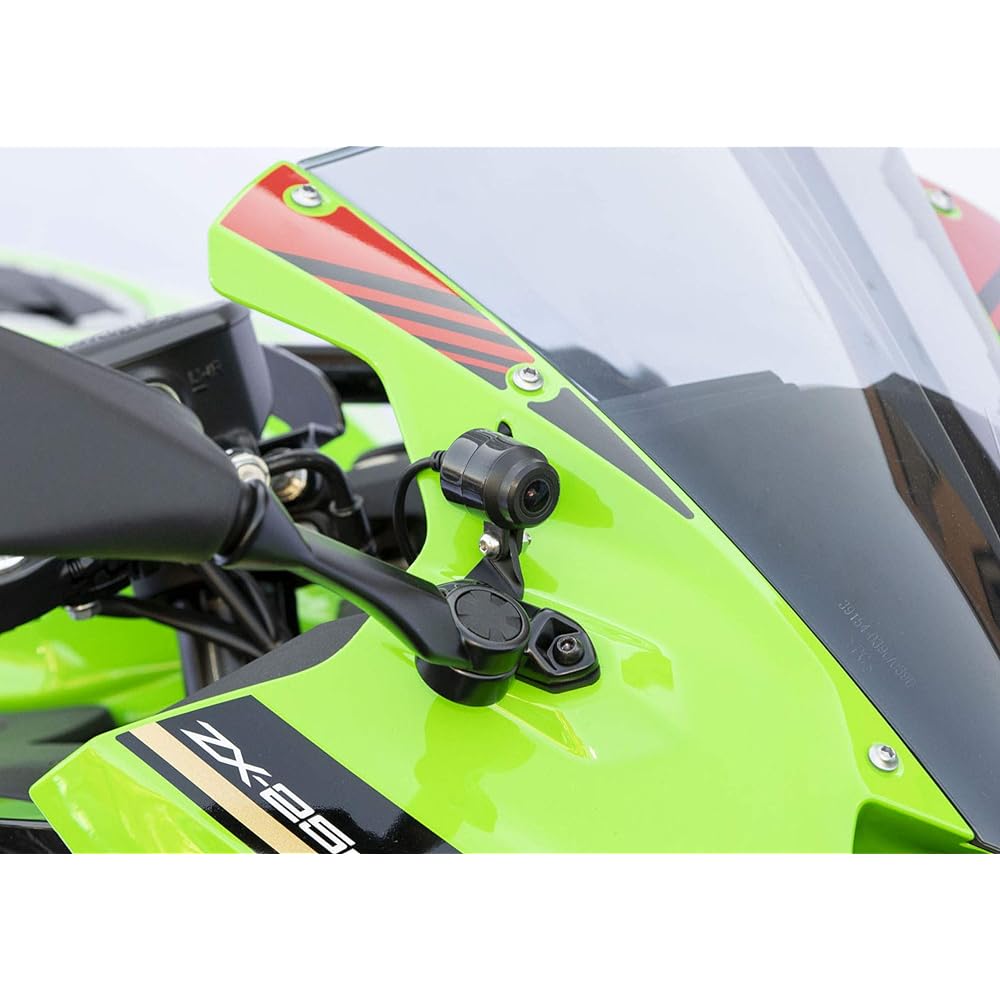 Kijima Motorcycle Bike Parts Stay Drive Recorder Camera Stay Front and Rear Set Steel Black Finish Ninja ZX-25R KAWASAKI 304-5188