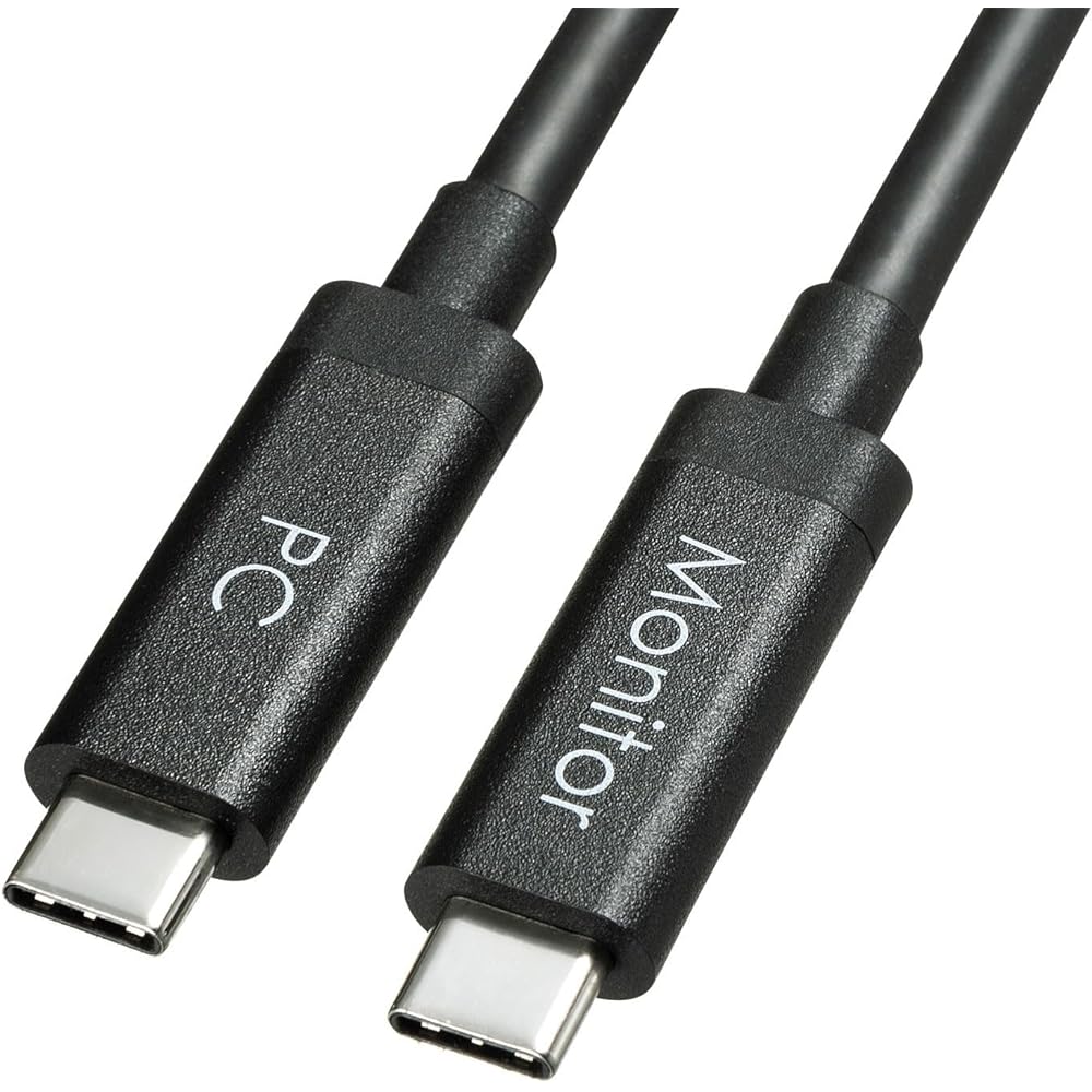 Sanwa Supply DisplayPort Alt Mode TypeC ACTIVE Cable (Black, 5m) (8.1Gbps x 2) KC-ALCCA1250