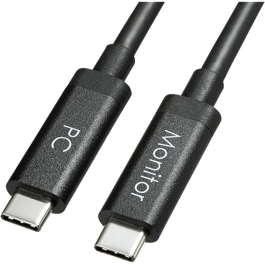 Sanwa Supply DisplayPort Alt Mode TypeC ACTIVE Cable (Black, 5m) (8.1Gbps x 2) KC-ALCCA1250