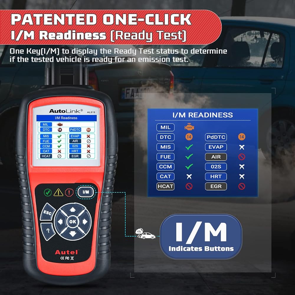 Autel Autolink Al519 OBD2 Scanner Enhancement Mode 6 -Car Diagnosis Tool Engine Code Reader CAN Scan Tool Al319