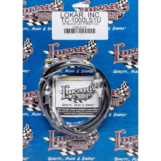 Throttle cable kit conversion Swap black LOK-TC-1000LS1U Camaro Firebird for LS