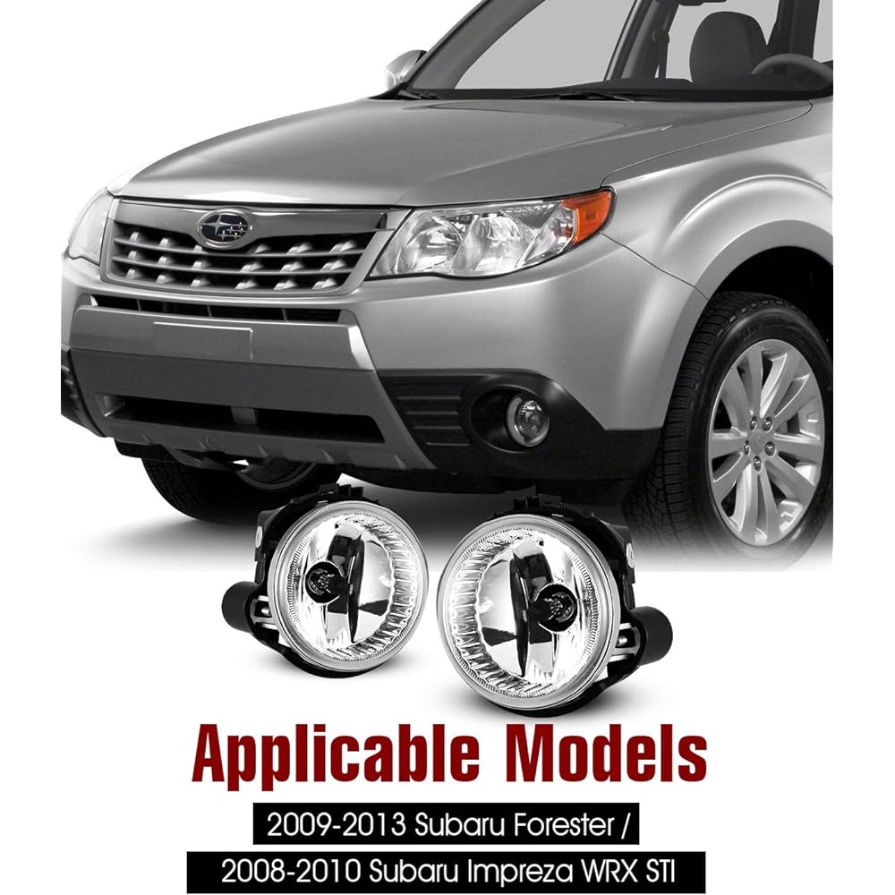 Autowiki fog lamp 2009-2013 Subaru Forester 2008-2010 Subaru Impreza WRX STI Fog Lamp 2 OEM replacement fog lamps