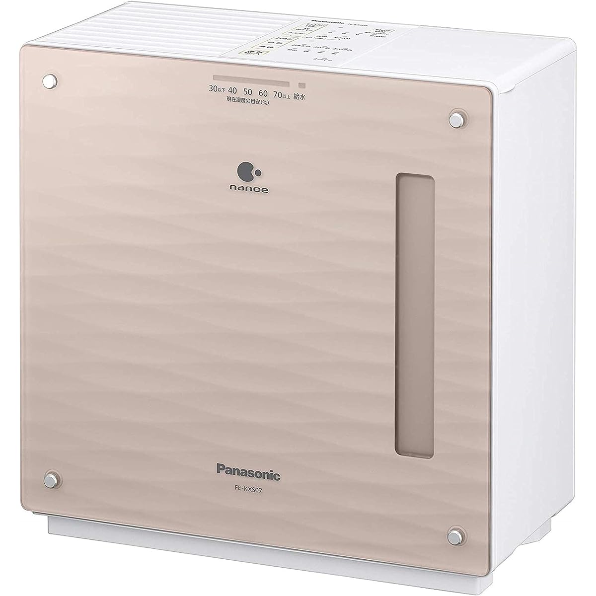 Panasonic Humidifier Evaporative Type Equipped with Nanoe ~14 Tatami Crystal Brown FE-KXS05-T