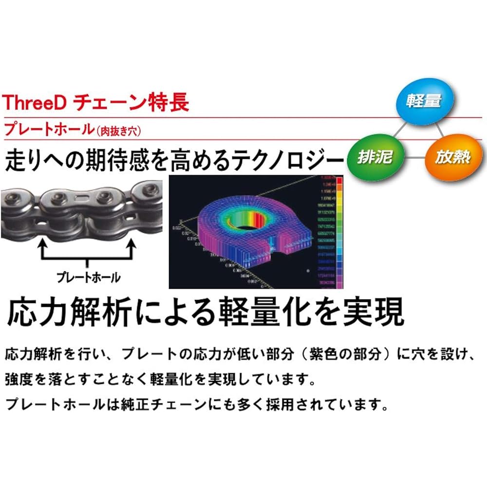 THREED Chain 530Z Silver Z 530Z-110