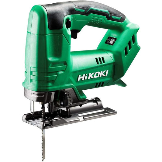 HiKOKI 18V Improved Cordless Jigsaw Battery, Charger, Case Sold Separately CJ18DA(NN) For Cutting Wood, Mild Steel, Stainless Steel, Plastic, etc.