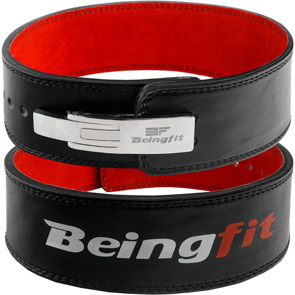 Beingfit Professional Lever Action Belt | Stable Muscle Training Belt | Heavy Duty Power Belt | Comfortable Fit Training Belt