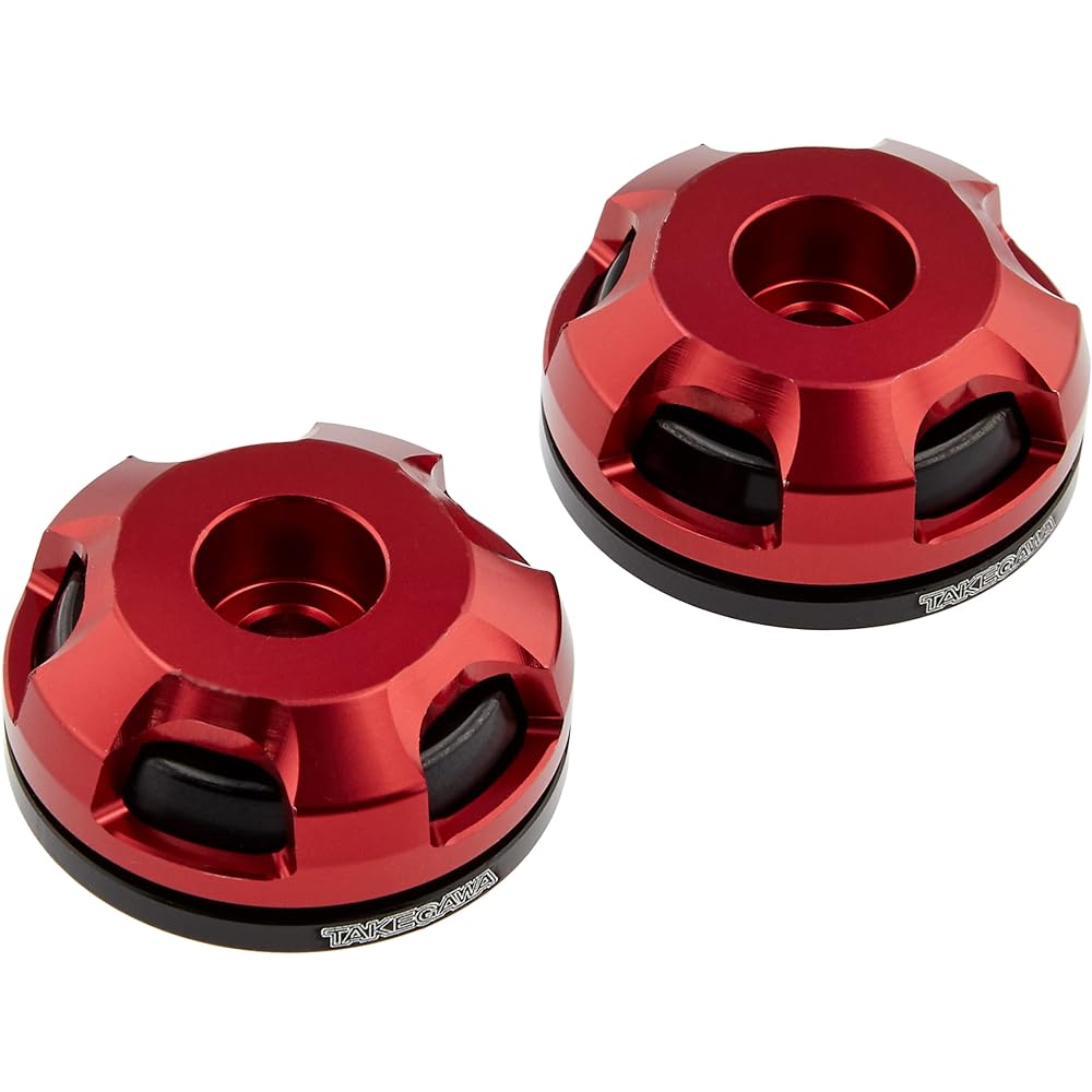 Special Parts Takegawa 2 Piece Handlebar End Black/Red GROM MSX125/SF Cross Cub Dio110 Zoomer X FORZA-S PCX125/150 Lead 125 Dunk Tact Giorno 06-01-0390