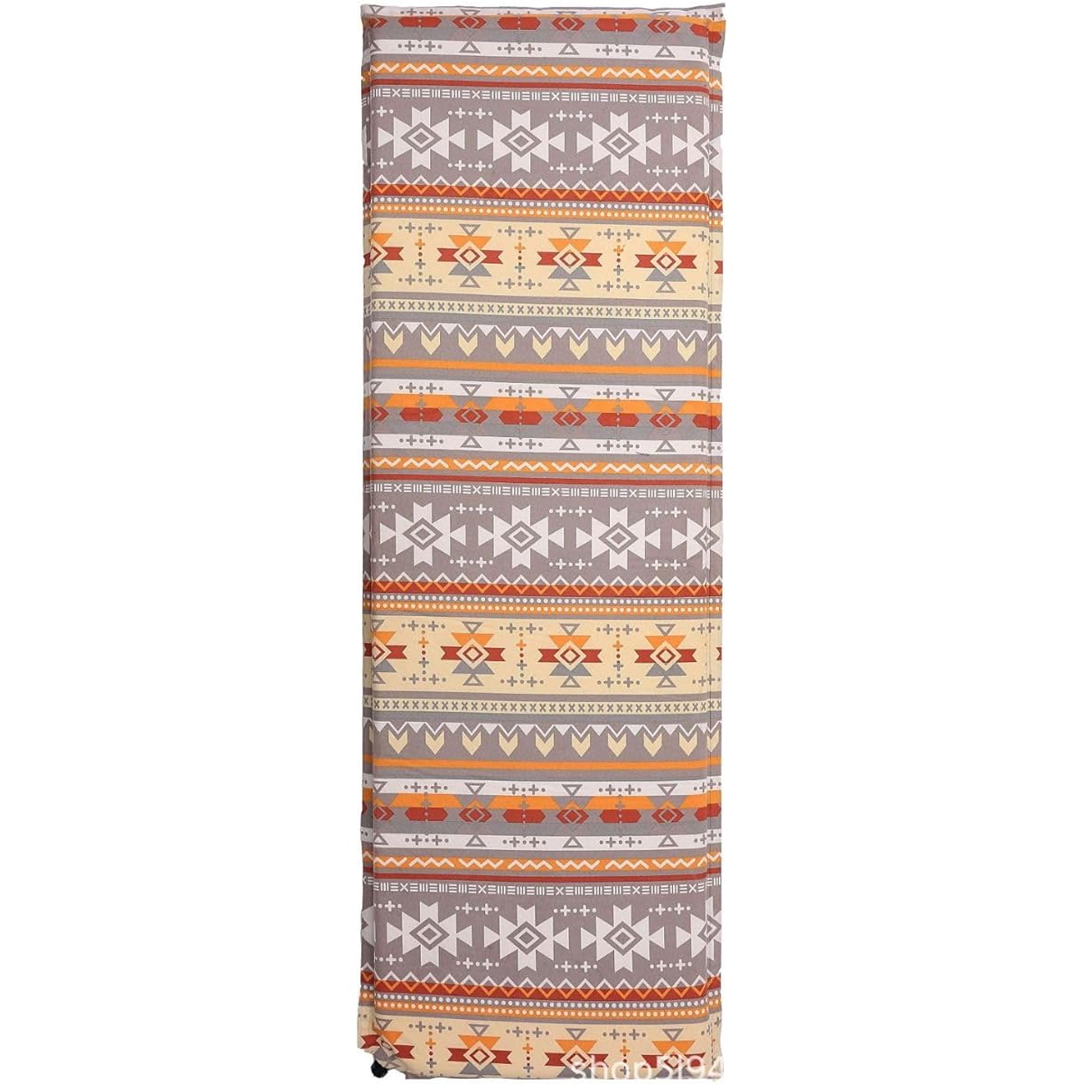 FUJIKAZE Ethnic Pattern Camping Mat, Car Sleeping Mat, 5cm Thickness, Inflator Mat, Warm, Winter Camping, Automatic Inflatable, Connectable, Storage Bag Included