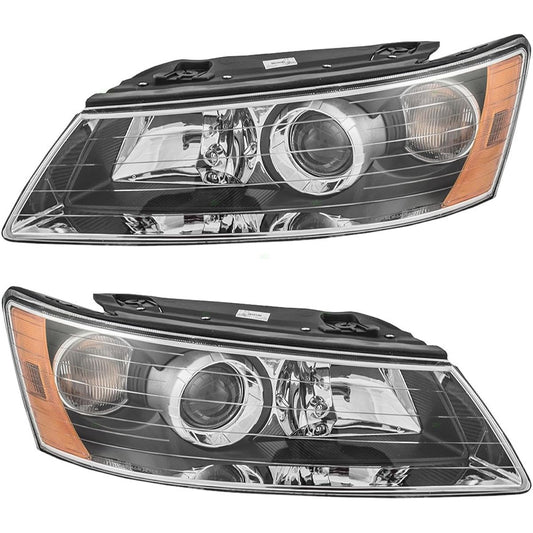 Headlight headlamp driver seats and passenger seat replacement items 06-08 Hyundai Sonata 92101-0A000 92102-0A000000