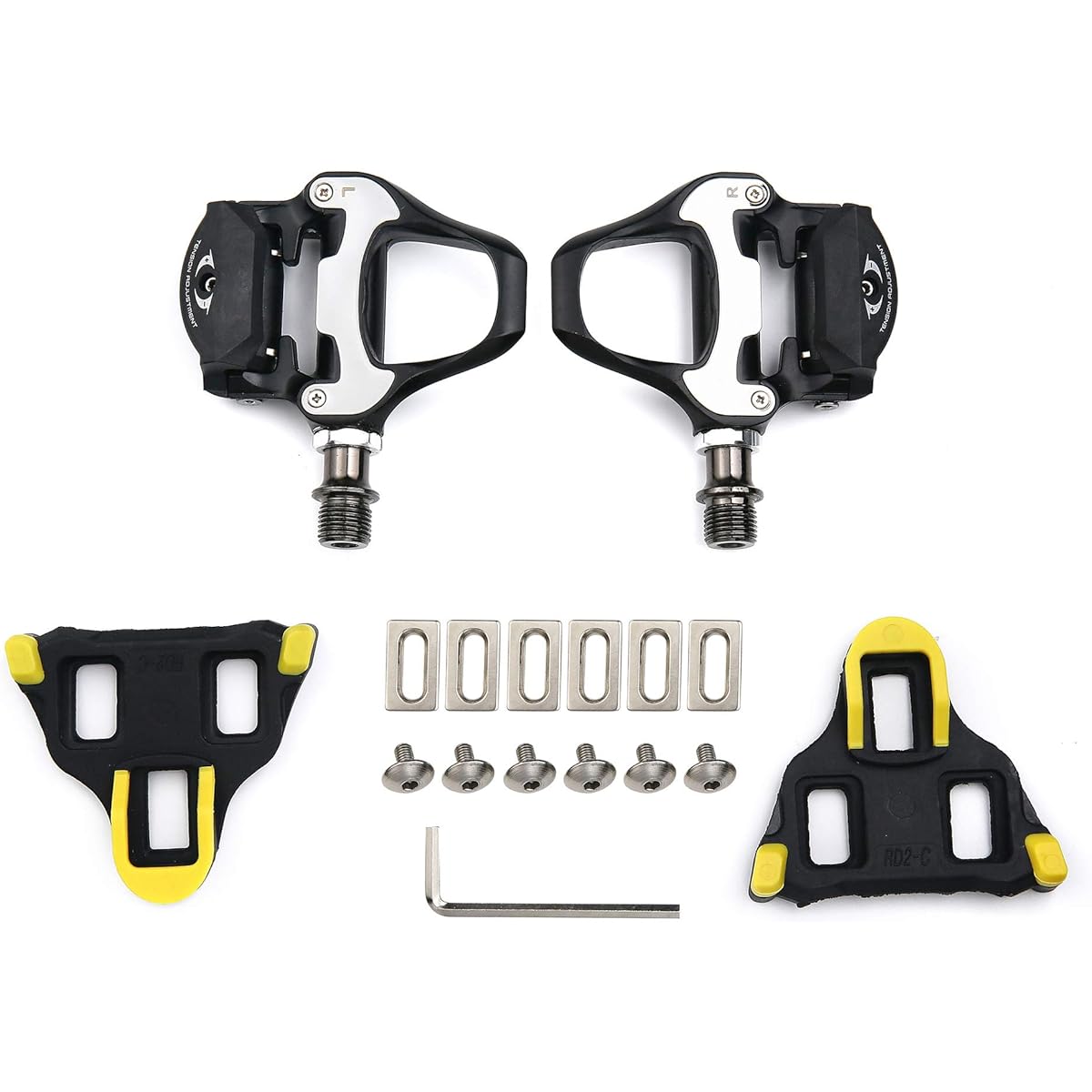 Road Bike Pedal Cleat Set for Shimano SPD-SL (Pedaling Dynamics SL) System Bicycle Binding Pedal R21