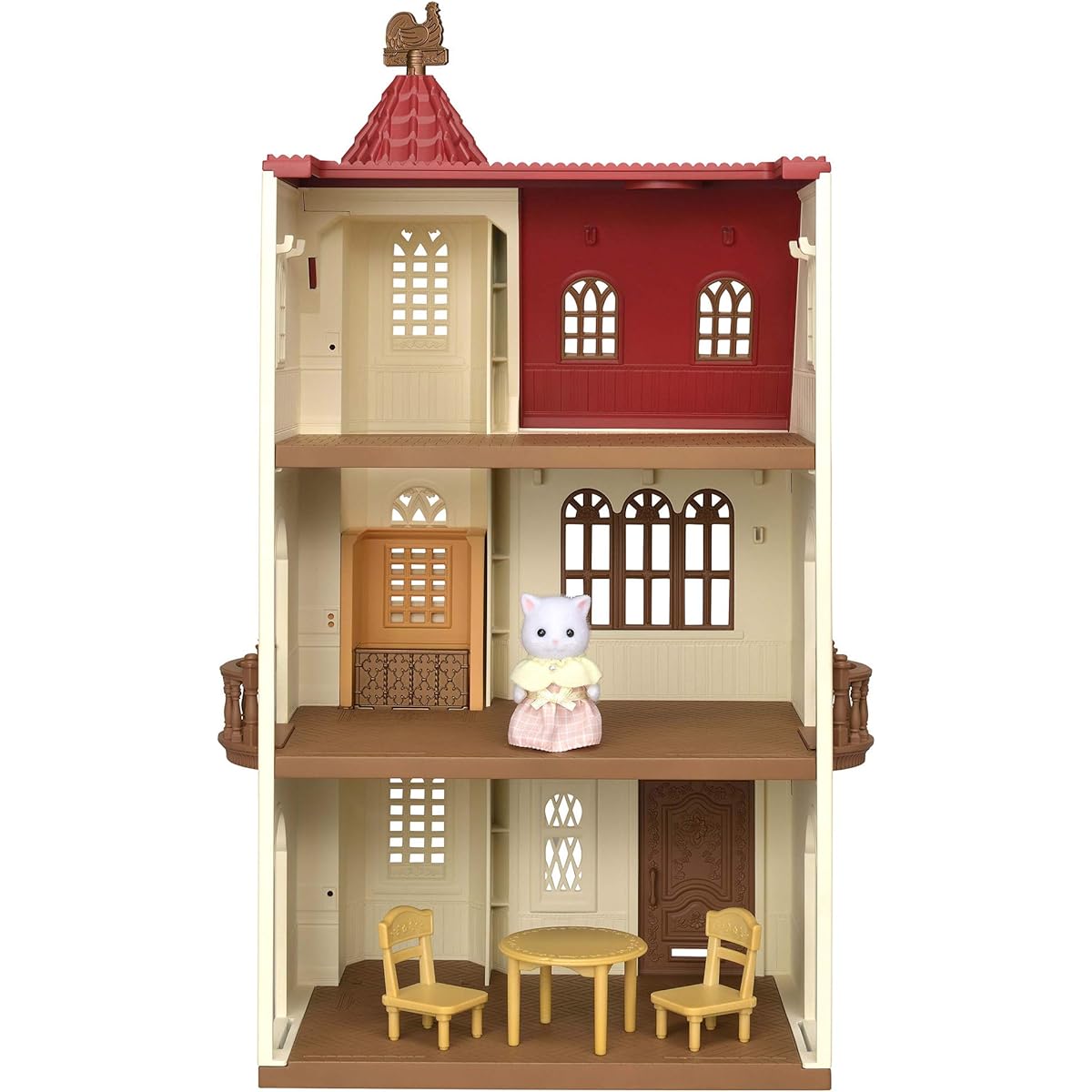 EPOCH Sylvanian Families House [House with red roof elevator] Ha-49