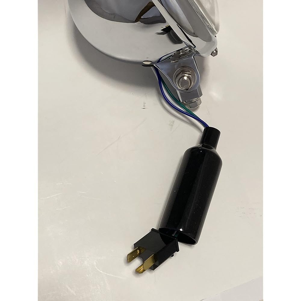 5.5 inch multi-reflector Bates light (H4 bulb specification) custom headlight (silver/clear lens)