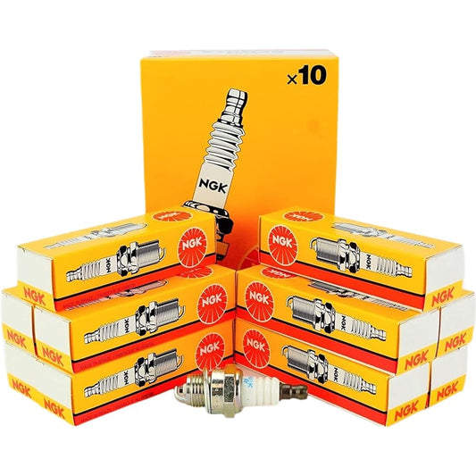 Standard Set (10 Pieces) NGK Spark Plug Stock 1098 Nickel Core Tip Standard 0.040 in BR7HS-10