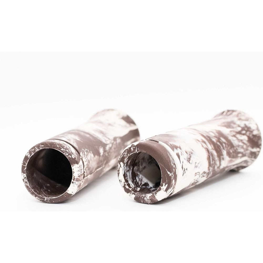 Marble grip brown and white for Harley 1 inch
