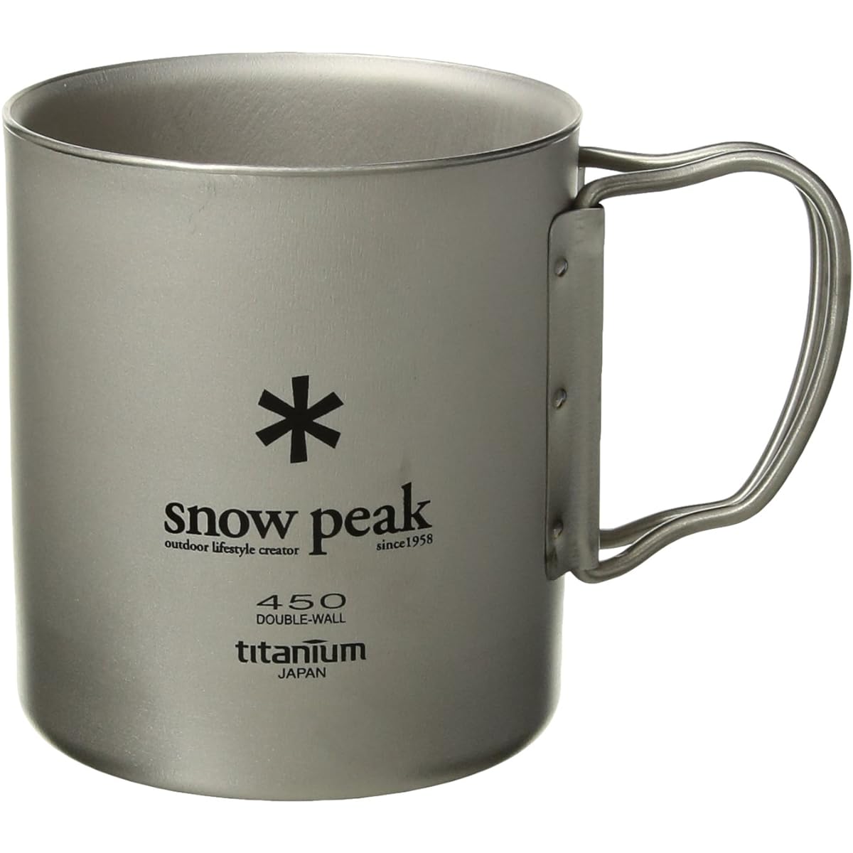 Snow Peak Titanium Double Mug 450 [Capacity 450ml] MG-053R
