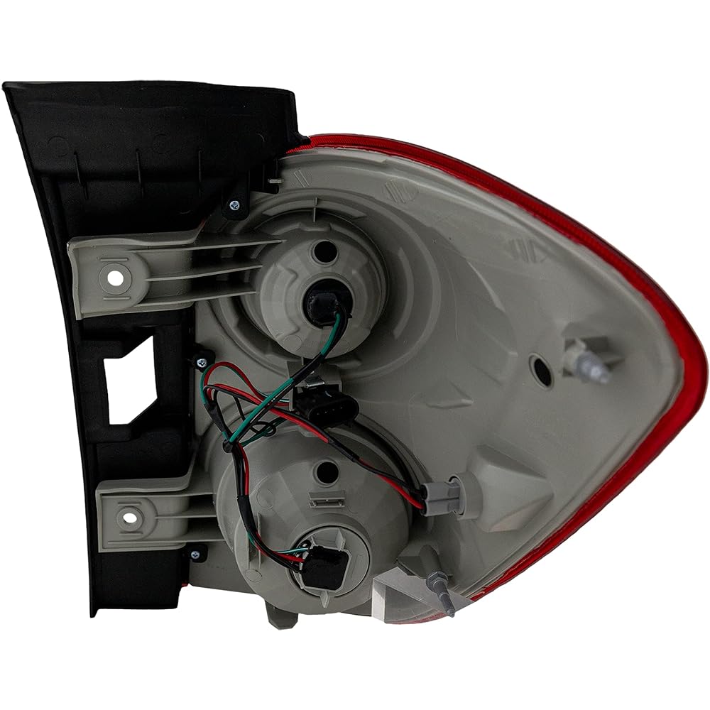 Tail Light Assembly 2010-2015 Chevrolet Equinox Red and Clear Lens Driver side