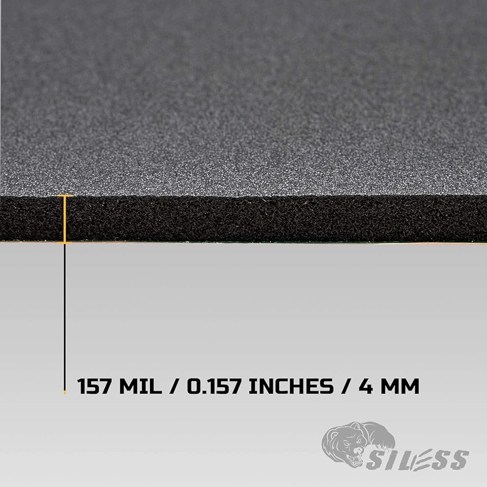 SILESS LINER 157 (4mm) Mill 36 Squidfifet Car -Roseling Docell Form & Insulation Mat -PE Form Silver & Heat Barrier