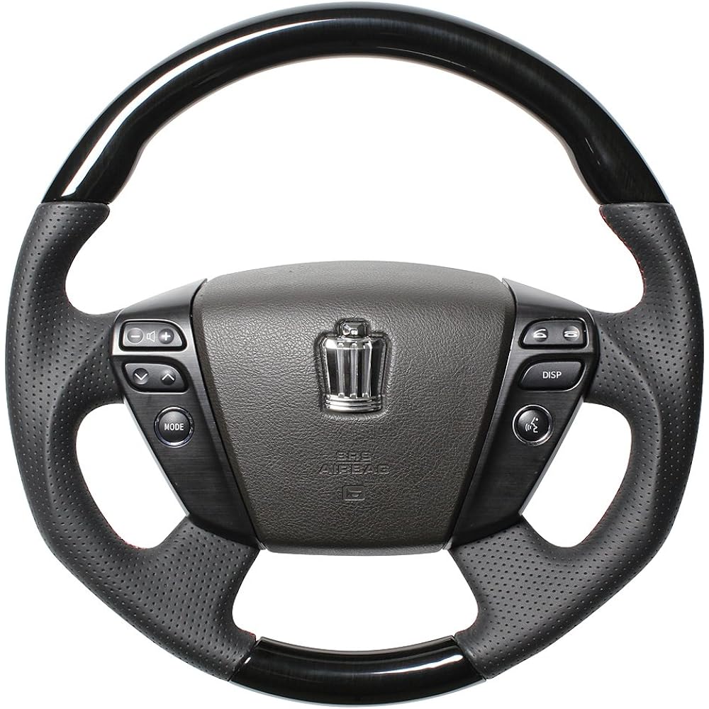 REAL Steering [Crown (200 series)] Royal Black Wood H20-RKW-DW