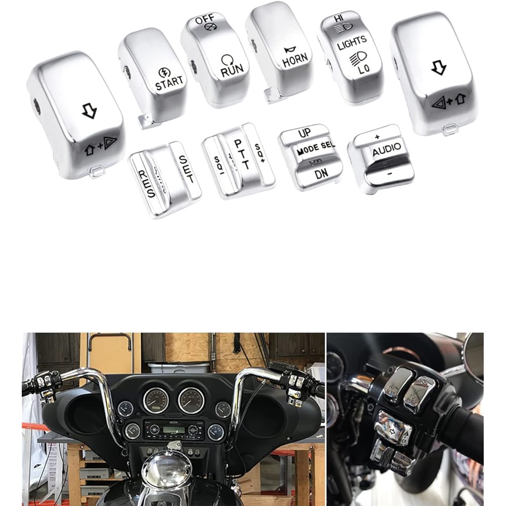 Chrome Hand Control Switch Housing Cap Harley Davidson Electric Ride 1996-2013